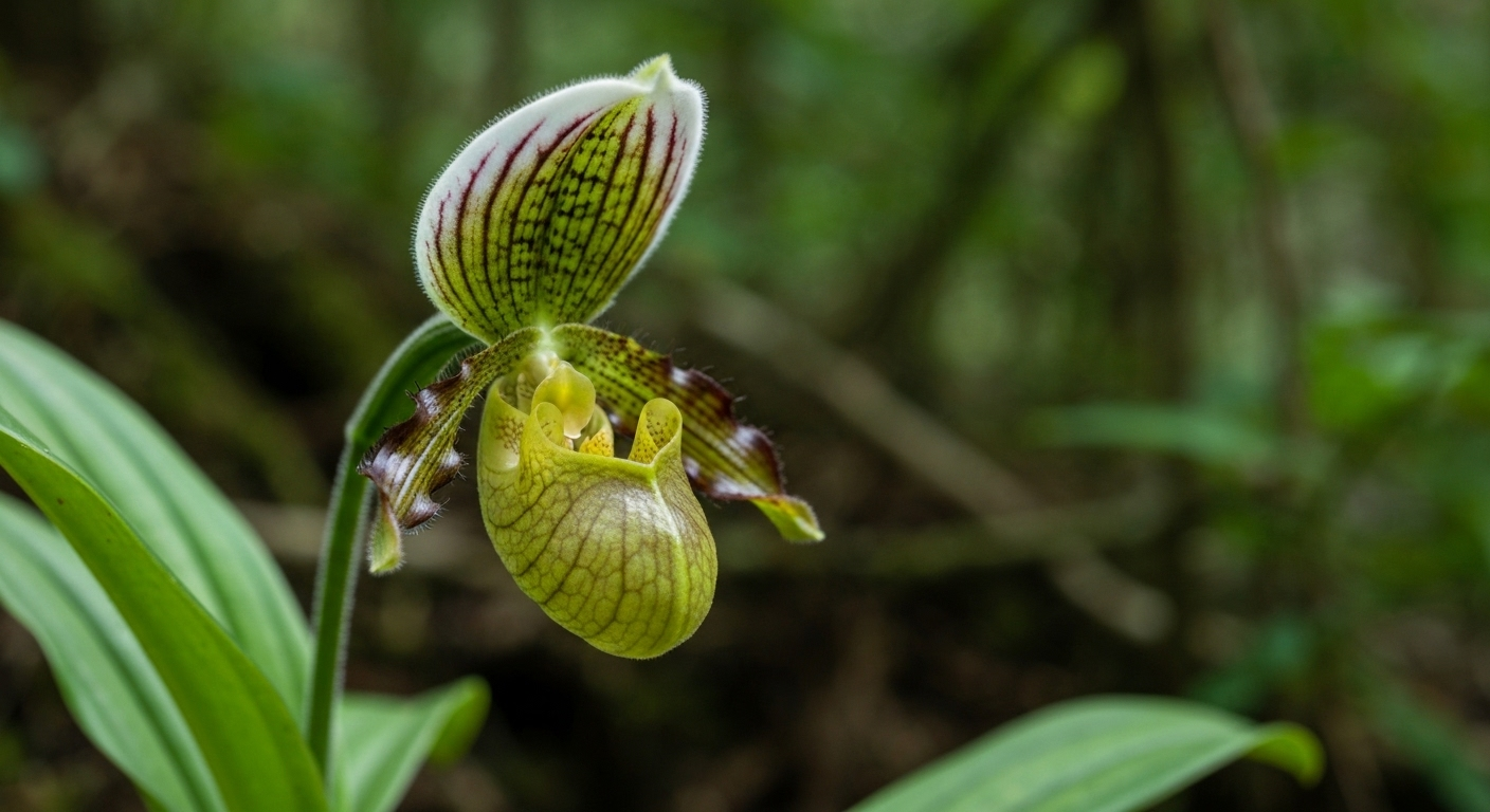 Lan hài quý hiếm, một tuyệt tác cần được bảo vệ trong hệ sinh thái rừng Việt Nam.
